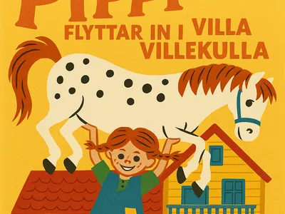 Picture of Pippi flyttar in i Villa Villekulla