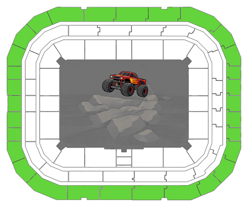 Sittplats läktare 3