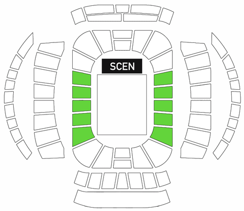 Sittplats läktare A långsida