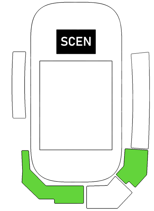 Sittplats läktare kortsida