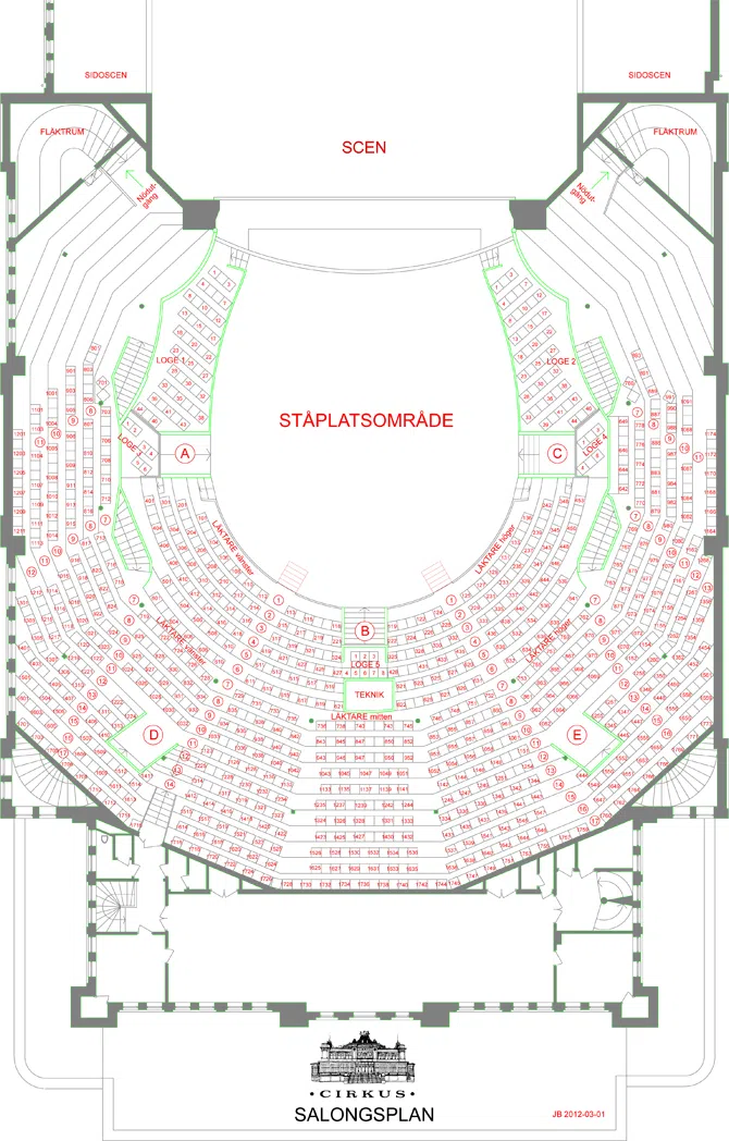 Seat map